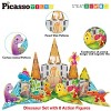 PICASSO-TILES Magnetic Tiles for Kids, Construction STEM Building Blocks Educational Toy - 3 of 4