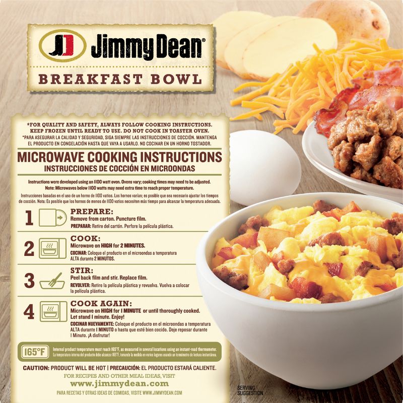Jimmy Dean Frozen Meat Lovers Breakfast Bowl - 7oz, 3 of 17