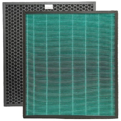 Nispira 250 250S AP-1720-FP Filter Replacement For Coway Airmega Max2 250 250S Smart Air Purifier 2 True HEPA Active Carbon, 2 Packs