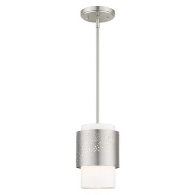 Livex Lighting Noria 1 - Light Pendant in  Brushed Nickel