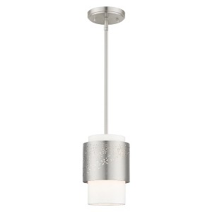 Livex Lighting Noria 1 - Light Pendant in  Brushed Nickel - 1 of 1