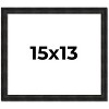 PosterPalooza | 15x13 Thin Barnwood Picture Frame, UV Acrylic, 2 Finishes - Grey and Black - 2 of 4