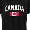 Women's - Instant Message - Canada Flag Short Sleeve Graphic T-Shirt - 2 of 4