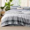 5/7 Pcs Bedding Set with Cationic Dyeing for Striking Double-Sided Contrast - 2 of 4