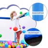 SEVOBAL Trampolines 55" Toddlers Trampoline with Safety Enclosure Net and Balls, Indoor Outdoor Mini Trampoline for Kids, Blue, 55"*55"*43" - 4 of 4