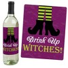 Big Dot of Happiness Happy Halloween - Witch Party Decorations for Women and Men - Wine Bottle Label Stickers - Set of 4 - image 3 of 4