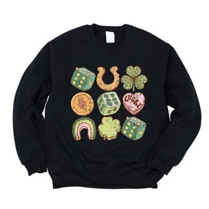 Simply Sage Market Women's Graphic Sweatshirt St. Patrick's Charm Chart - 1 of 4