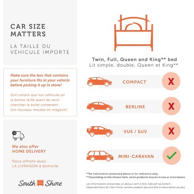 Full White Metal Platform Bed with Natural Cane Headboard