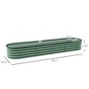 7.9' x 2' x 1' Galvanized Raised Garden Bed Kit, Metal Planter Box with Safety Edging - 3 of 4