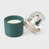 Snow Globe Candle for Christmas - Holiday Gift with Snowman & Santa Snow Globes - Dual Use Candle & Decor - 6oz/170g - 4 of 4