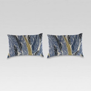 2pk Outdoor Wicker Pillow Set - Jordan Manufacturing - 1 of 3