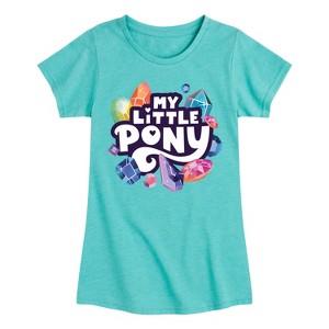 Girls' - My Little Pony - Crystals Logo Fitted Short Sleeve Graphic T-Shirt - 1 of 4
