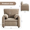 NicBex Modern Chenille Accent Chair with 2 Wider Armrests,Single Sofa Chair for Living Room,Bedroom,Reading Room - 3 of 4