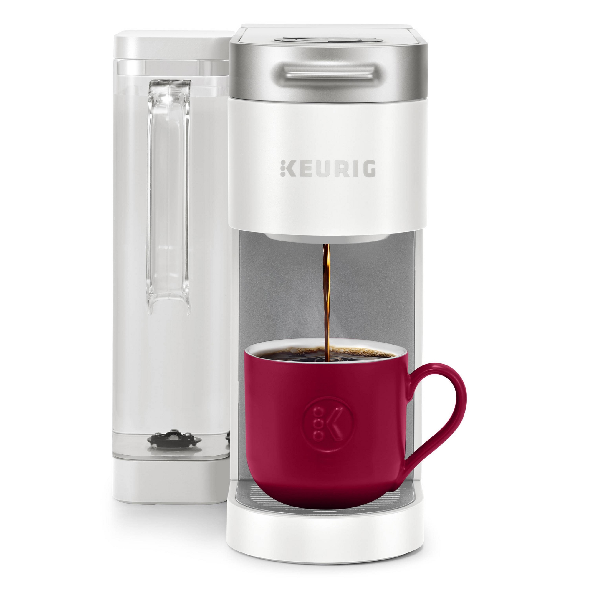Keurig K-Supreme Single-Serve K-Cup Pod Coffee Maker White: Brews Iced Coffee, 66 oz Capacity, Electric, No Filter Needed