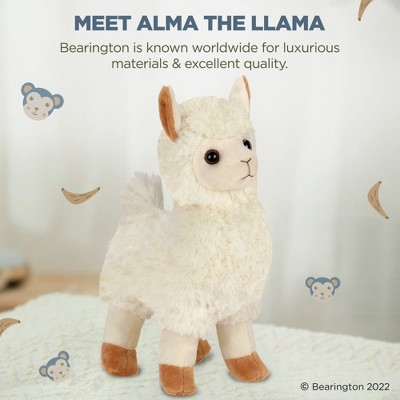 Alma 10" White Plush Stuffed Animal Llama