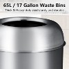 GustoWave   65L/17Gal Heavy Duty Open Top Commercial/Kitchen Trash Can, Fingerprint-Resistant Waste Bin for Office Bedroom Restaurant - 4 of 4