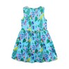 MyKids-USA Summer Arrival Leaves and Animals Pattern Sleeveless Dress for Stylish Girls - 3 of 4