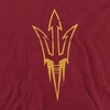 Men's Arizona State University Distressed Primary Logo Pull-Over Hoodie - 2 of 4