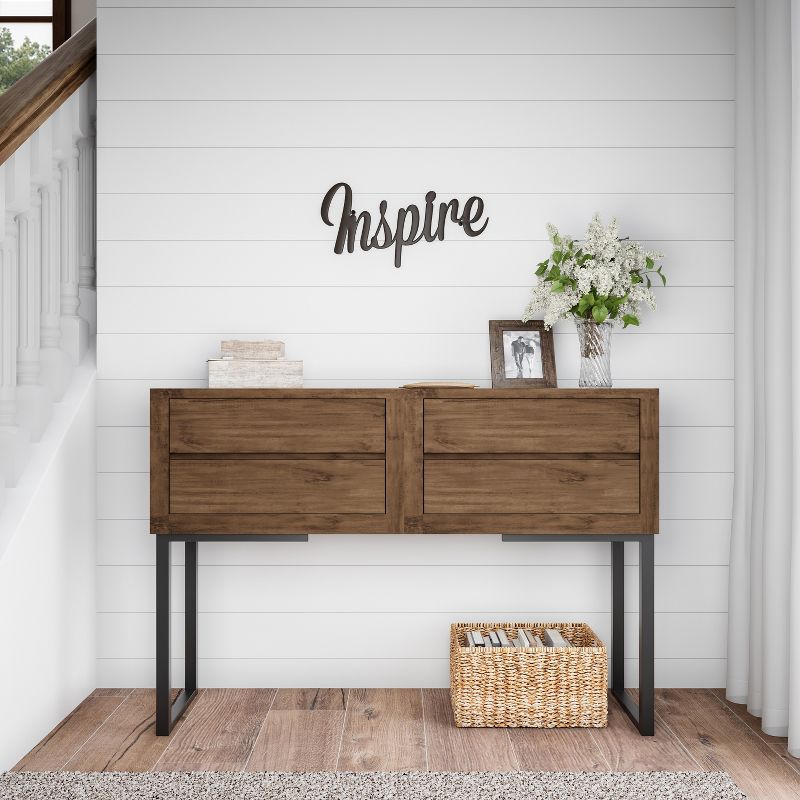 Metal Cutout- Inspire Decorative Wall Sign-3D Word Art Home Accent Decor-Perfect for Modern Rustic or Vintage Farmhouse Style by Hastings Home, 5 of 9