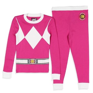 Power Rangers Toddler Boys' Red Ranger Character Costume Sleep Pajama Set Red - 1 of 4