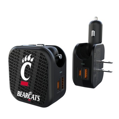 NCAA Big 12 Universities Text Backdrop 18-Watt 2 in 1 USB A/C Charger