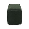 NicBex Storage Bench Long-shaped Storage Ottoman Bench of Boucle Material for Bedroom and Entryway, Green - 2 of 4