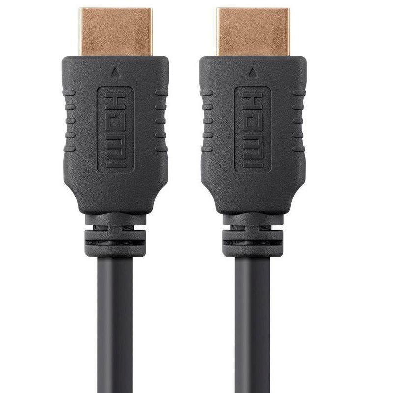 Monoprice HDMI Cable - 12 Feet - Black | High Speed, 4k@60Hz, 18Gbps, 28AWG, Compatible with UHD TV and More - Select Series, 1 of 7