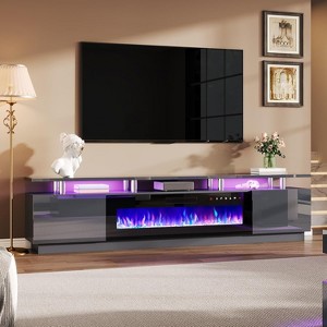 2 Tier Fireplace TV Stand - 1 of 4