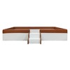 Whisen Twin Size Upholstered Floor Bed & Daybed with Fence and Two-Tier Staircase - 3 of 4