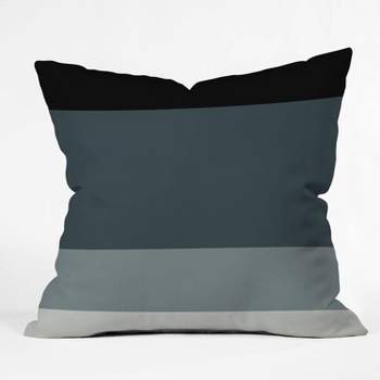 16"x16" Poems Contemporary Color Block VI Throw Pillow Blue - Deny Designs