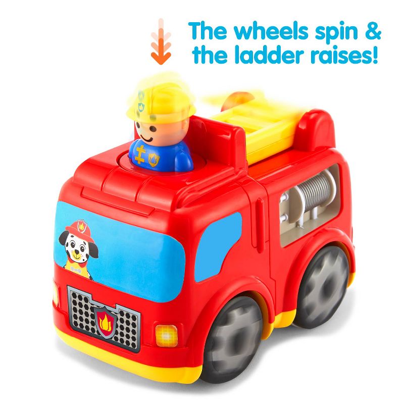 Kidoozie Press n Zoom Fire Engine, Toddlers ages 12 months and older, 5 of 7