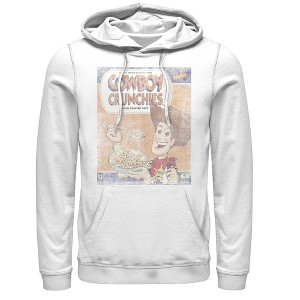 Men's Toy Story Vintage Cowboy Crunchies Cereal Pull Over Hoodie - 1 of 3