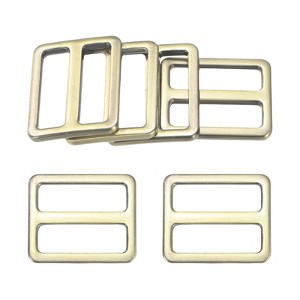 Unique Bargains Zinc Alloy Durable Multipurpose Tri Glide Metal Buckles for Bags 6 Pcs - 1 of 4