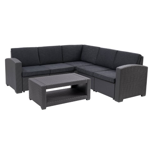 Keter provence best sale corner sofa set