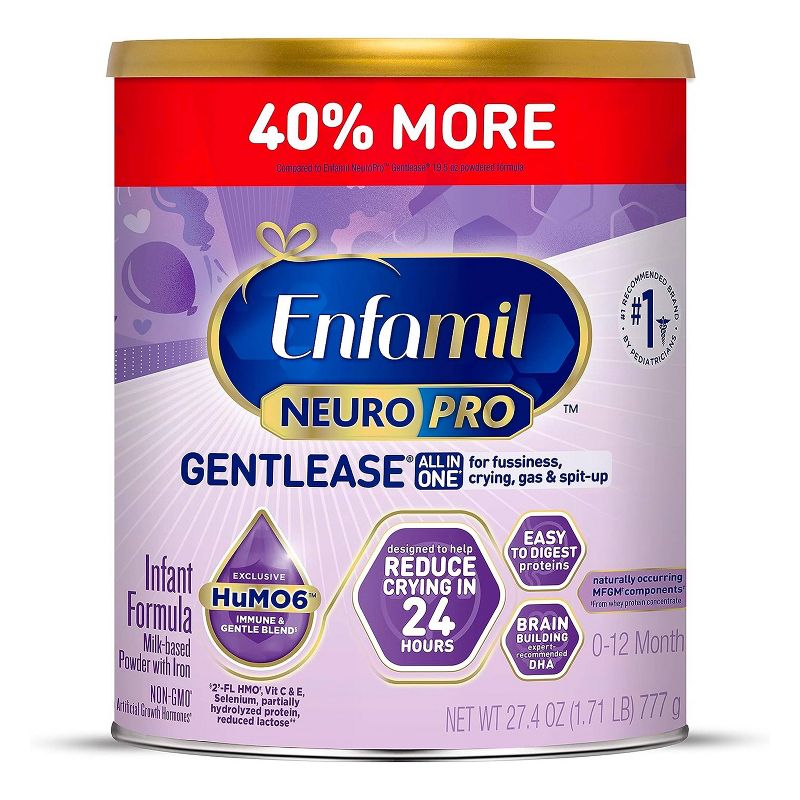Enfamil NeuroPro Gentlease Powder Infant Formula - 27.4oz, 1 of 12