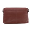 CTM Women's Leather Shoulder Bag Purse w/ Side Organizer (Larger Version) - 2 of 4
