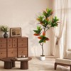 Orieon 4.9FT Artificial Fiddle Leaf Fig Tree with Natural Trunk, Lifelike Faux Plant with Silk Leaves, Fake Indoor Plant in Pot for Living Room Decor - 4 of 4
