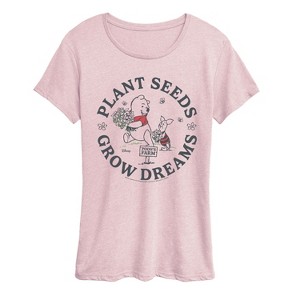 Women's - Winnie The Pooh - Poohs Farm Plant Seeds Short Sleeve Graphic T-Shirt - 1 of 3