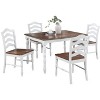 NicBex 5-Piece Vintage Style Dining Table Set & Armless Chairs for Kitchen,Dining Room,Modern Dinette Set with Solid Wood Frame - 2 of 4