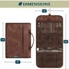 PAVILIA Hanging Toiletry Bag Women Men, Travel Kit Foldable Waterproof Organizer, Roll up Cosmetics Makeup Essentials Jewelry Case - 3 of 4