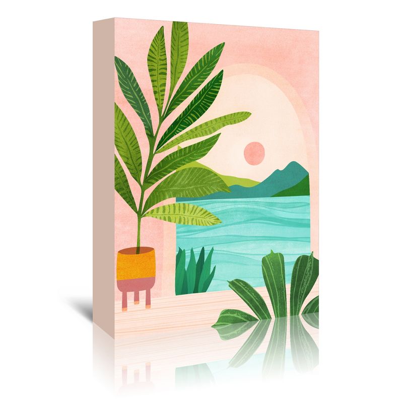 Americanflat Botanical Landscape Wall Art Room Decor - Vacation Views by Modern Tropical, 1 of 7