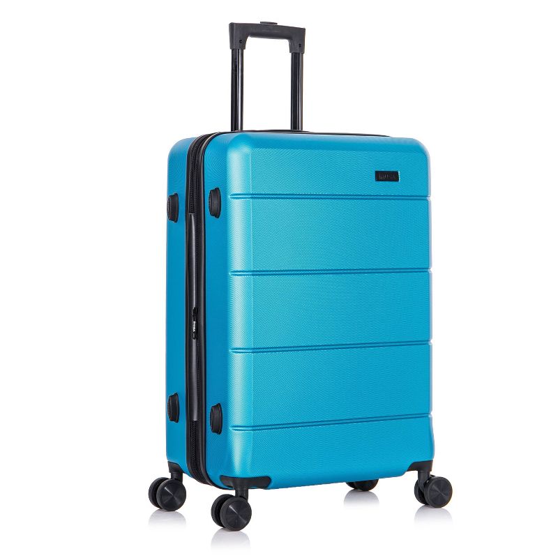 InUSA Elysian Lightweight Hardside Large Checked Spinner Suitcase, 4 of 17