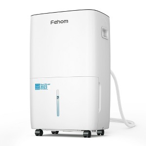 Fehom 80-150 Pint Energy Star Smart Dehumidifier with Auto Swing and Defrosting for Basements or Wet Spaces - 1 of 4
