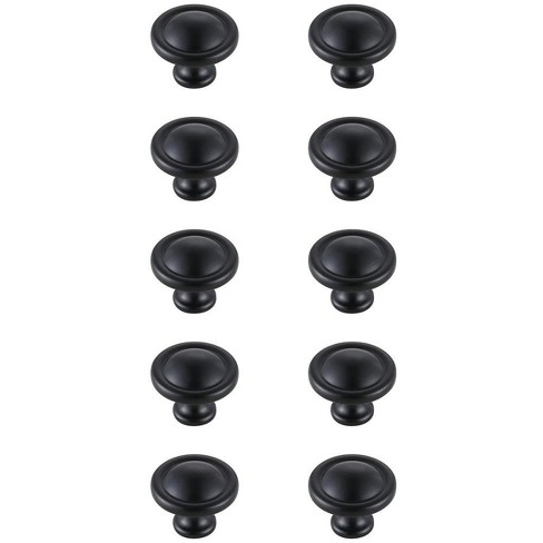 Elegant Lighting Garlande 1.2Inch Diameter Matte Black Mushroom Knob Multipack (Set of 10) - image 1 of 4