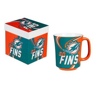 Miami Dolphins, 14oz  Ceramic with Matching Box