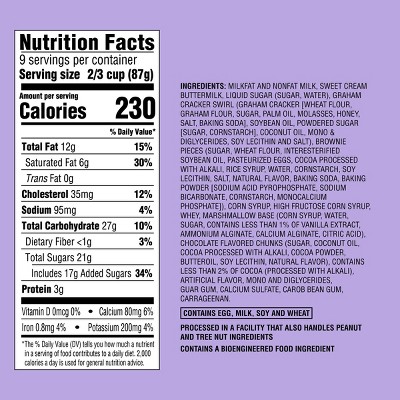 Marshmallow Chocolate Brownie S'mores Ice Cream - 48 fl oz - Favorite Day™