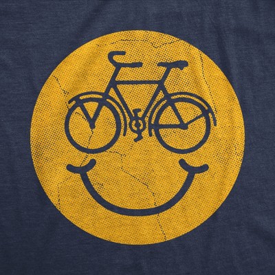 Мужские футболки Crazy Dog T-Shirts, Inc. Mens Funny T Shirts Bike Smile Sarcastic Smiling Face Graphic Novelty Biking Tee for Men - Crazy Dog Men's T Shirt With Sarcastic Sayings Navy L — фото 2
