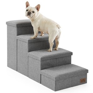Cozy Kiss Multifunction Dog Stairs with Storage - Foldable Pet Steps and Ramp for Home and Travel - 1 of 4
