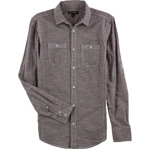 I.N.C International Concepts Mens Roll Tab Button Up Shirt, Purple, X-Small - 1 of 1
