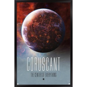Trends International Star Wars: Coruscant - Visit Coruscant by Russell Walks 23 Framed Wall Poster Prints - 1 of 4